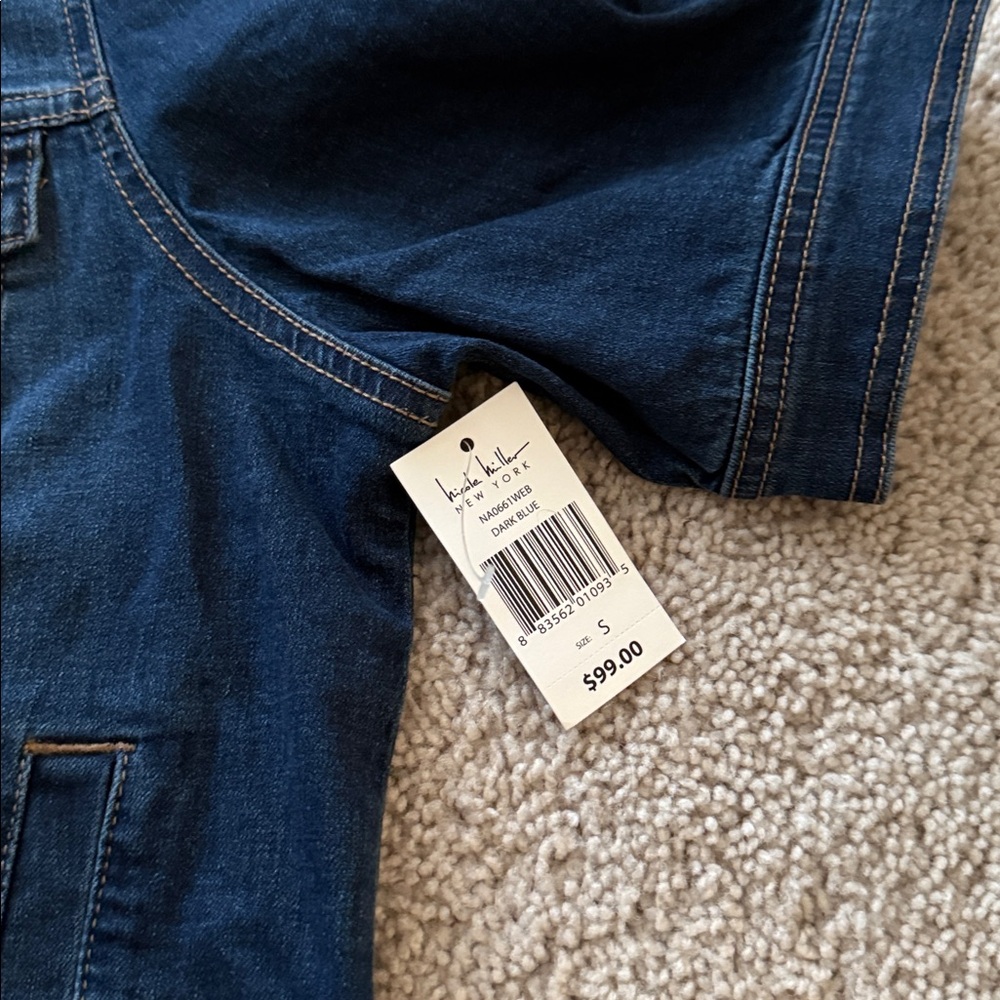 Nicole Miller Stretch Denim Jacket - Picture 3 of 3